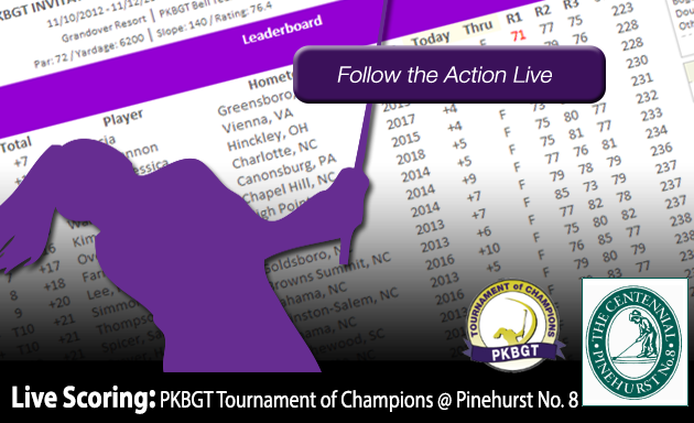 Update: PKBGT Tournament of Champions presented by Golf Pride Grips at Pinehurst No. 8