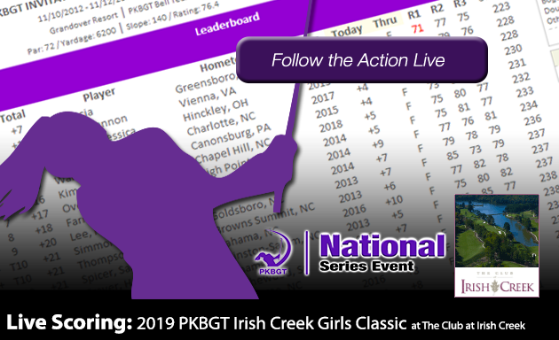 Update: 2019 PKBGT Irish Creek Girls Classic at the Club at Irish Creek