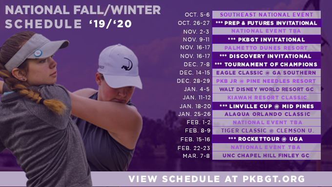 PKBGT Fall ’19/ Winter ’20 Schedule Released